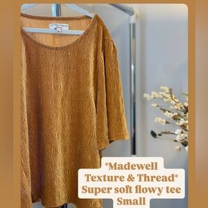 Madewell Texture & Thread Mustard Tee